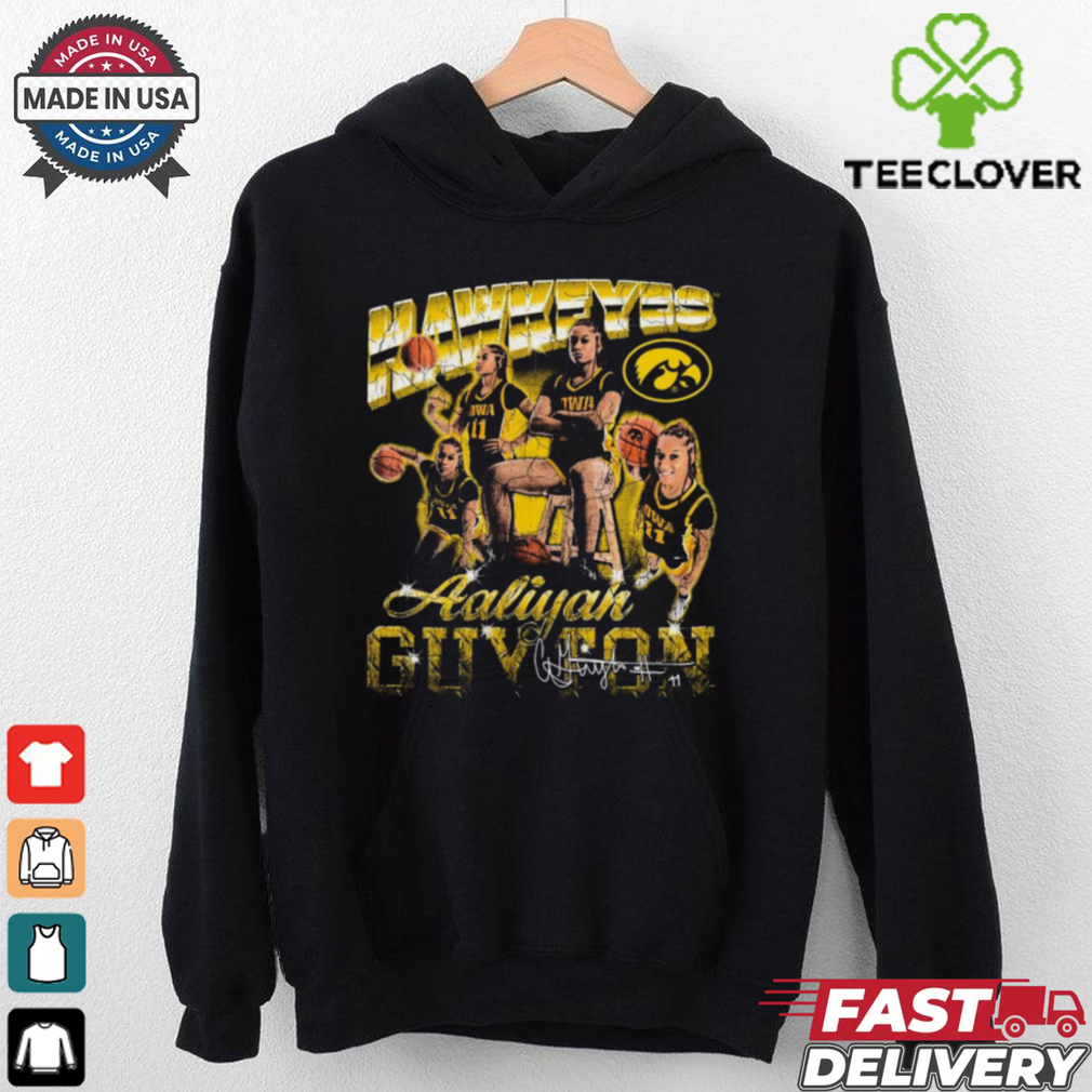 Official Aaliyah Guyton Iowa Hawkeyes 90s Graphic Signature t shirt Official Aaliyah Guyton Iowa Hawkeyes 90s Graphic Signature t shirt
