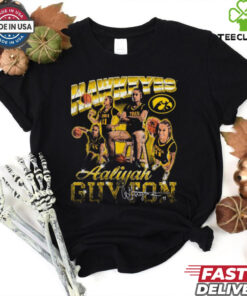 Official Aaliyah Guyton Iowa Hawkeyes 90s Graphic Signature t shirt
