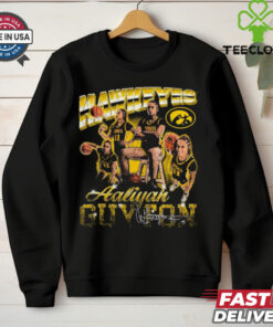 Official Aaliyah Guyton Iowa Hawkeyes 90s Graphic Signature t shirt