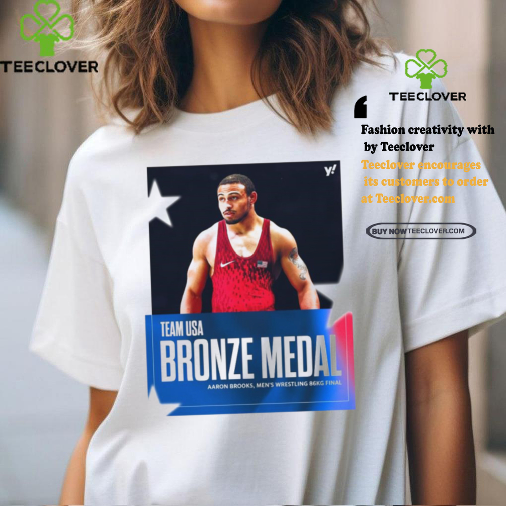 Official Aaron Brooks Team USA Bronze Medal Men’s Wrestling 86Kg Final Paris Olympic 2024 Poster t shirt Official Aaron Brooks Team USA Bronze Medal Men’s Wrestling 86Kg Final Paris Olympic 2024 Poster t shirt