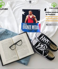 Official Aaron Brooks Team USA Bronze Medal Men’s Wrestling 86Kg Final Paris Olympic 2024 Poster t shirt
