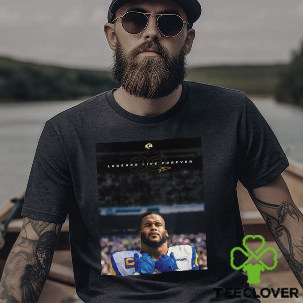 Official Aaron Donald Los Angeles Rams Legends Live Forever Siganture 99 T Shirts Official Aaron Donald Los Angeles Rams Legends Live Forever Siganture 99 T Shirts