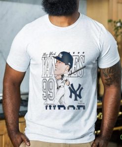 Official Aaron Judge New York Yankees New Era Caricature T Shirt