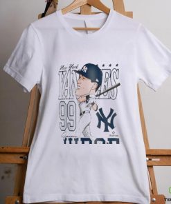 Official Aaron Judge New York Yankees New Era Caricature T Shirt