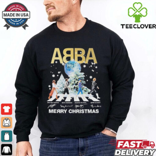 Official Abba Band Merry Christmas Signature Shirt