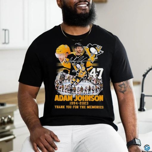 Official Adam Johnson 1994 2023 Pittsburgh Penguins Thank You For The Memories T Shirt