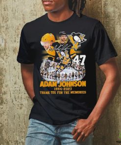 Official Adam Johnson 1994 2023 Pittsburgh Penguins Thank You For The Memories T Shirt