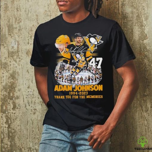 Official Adam Johnson 1994 2023 Pittsburgh Penguins Thank You For The Memories T Shirt