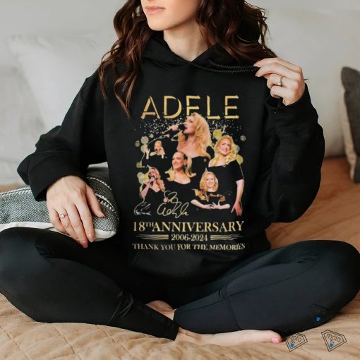 Official Adele 18th Anniversary 2006 2024 Thank You For The Memories T Shirt