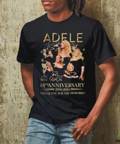 Official Adele 18th Anniversary 2006 2024 Thank You For The Memories T Shirt