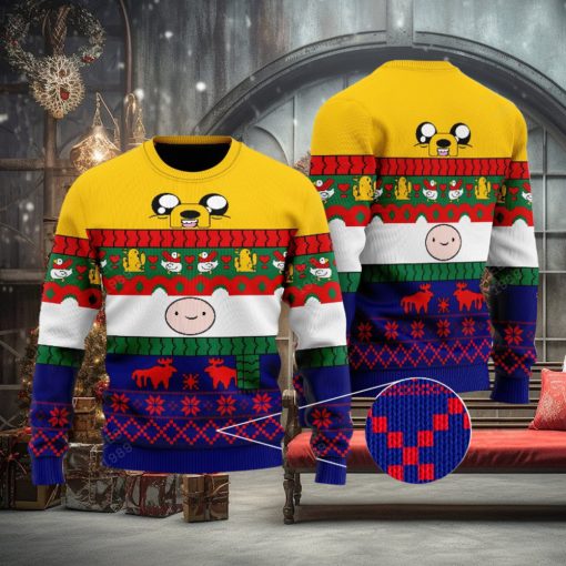 Official Adventure Time Finn and Jake Ugly Christmas 3D Sweater For Men And Women
