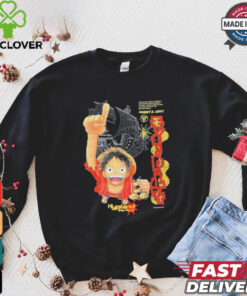 Official After Having Numerous Adventures And Defeating Famous Opponents And With A Current Bounty Of Over 400000000 Monkey D Luffy T hoodie, sweater, longsleeve, shirt v-neck, t-shirt