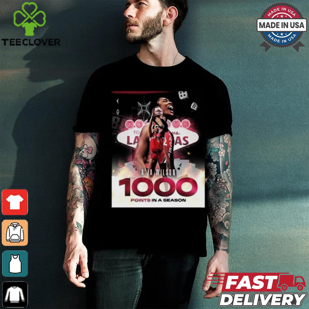 Official A’ja Wilson 1000 Points In A Season Congratulations Welcome To The W WNBA Merchandise T Shirt Official A’ja Wilson 1000 Points In A Season Congratulations Welcome To The W WNBA Merchandise T Shirt
