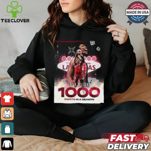 Official A’ja Wilson 1000 Points In A Season Congratulations Welcome To The W WNBA Merchandise T Shirt