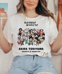 Official Akira Toriyama Goodbye Thank You Akira Sensei Rip Rest In Power Dragon Ball Shirt