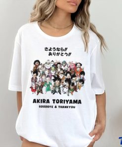 Official Akira Toriyama Goodbye Thank You Akira Sensei Rip Rest In Power Dragon Ball Shirt