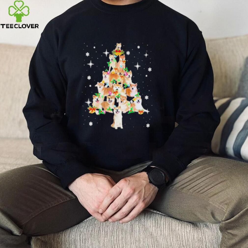 Official Akita Tree Christmas Lights Pajama Lover shirt Official Akita Tree Christmas Lights Pajama Lover shirt