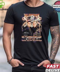 Official Alabama Band 55th Anniversary 1969 2024 Signature Thank You For The Memories Unisex T Shirt