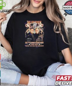 Official Alabama Band 55th Anniversary 1969 2024 Signature Thank You For The Memories Unisex T Shirt