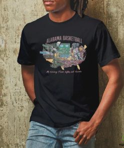 Official Alabama Basketball Road To Phoenix A Rising Tide Lifts All Boats Shirt