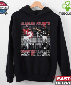 Official Alabama Crimson Tide On Saturdays Atlanta Falcons On Sundays Signatures 2024 Shirt