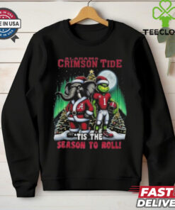 Official Alabama Crimson Tide Tis The Season To Roll Christmas 2024 Shirt 1 Official Alabama Crimson Tide Tis The Season To Roll Christmas 2024 Shirt