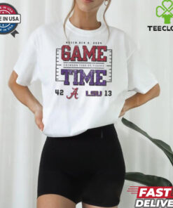 Official Alabama Crimson Tide Wins Lsu Tigers 2024 Game Time Final Score 42 13 Shirt