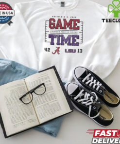 Official Alabama Crimson Tide Wins Lsu Tigers 2024 Game Time Final Score 42 13 Shirt