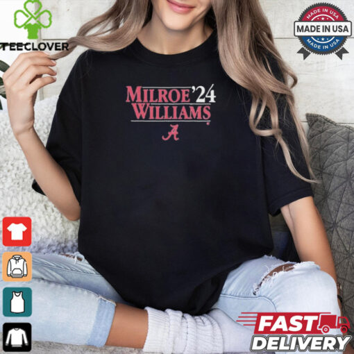 Official Alabama Football Milroe Williams ’24 Shirt