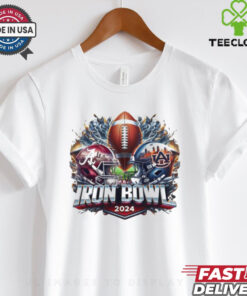 Official Alabama vs Auburn Iron Bowl 2024 Helmet Shirt