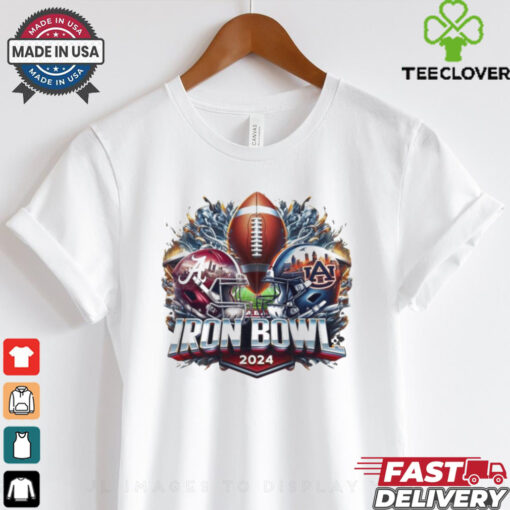 Official Alabama vs Auburn Iron Bowl 2024 Helmet Shirt