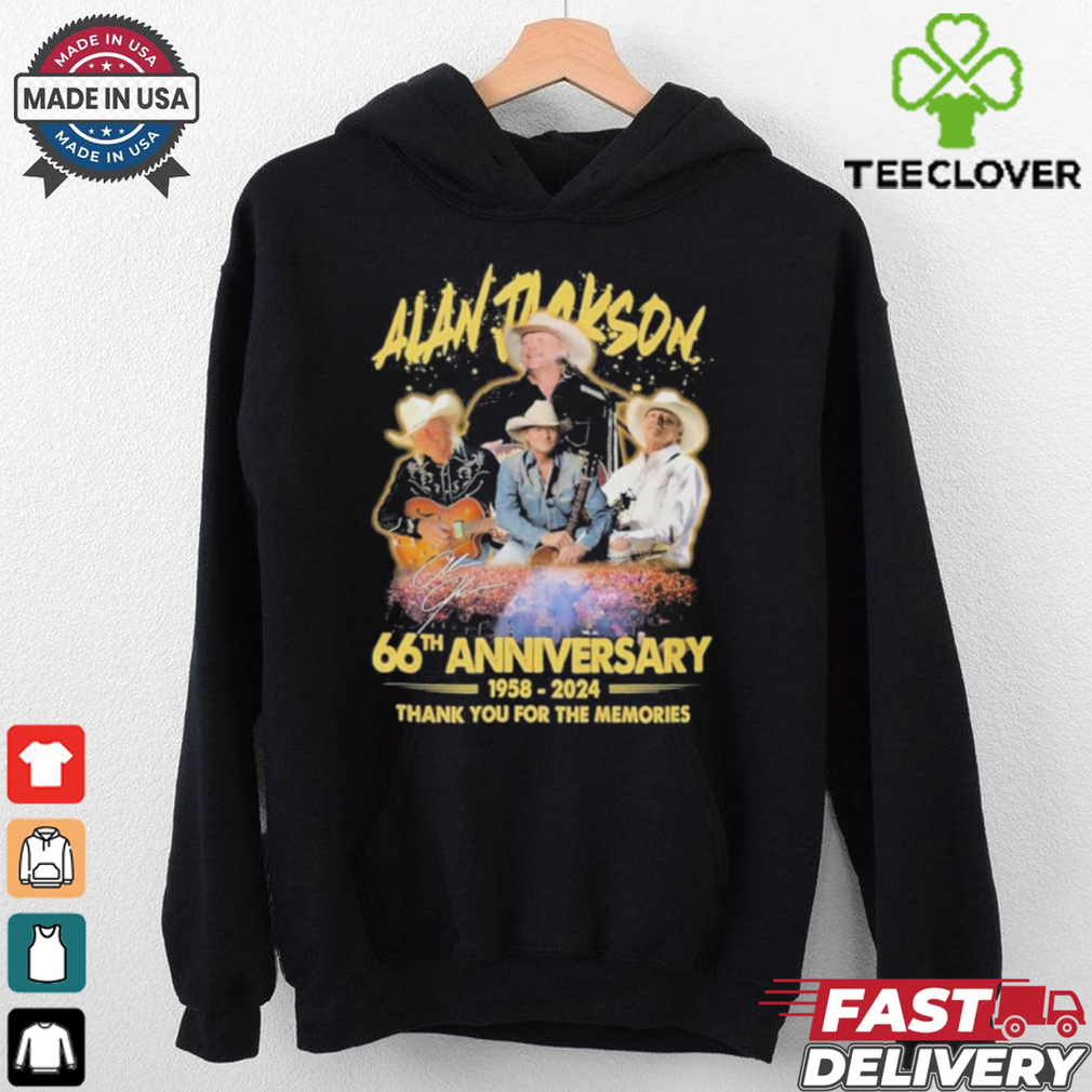 Official Alan Jackson 66th Anniversary 1958 2024 Thank You T Shirt Official Alan Jackson 66th Anniversary 1958 2024 Thank You T Shirt