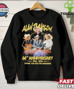 Official Alan Jackson 66th Anniversary 1958 2024 Thank You T Shirt
