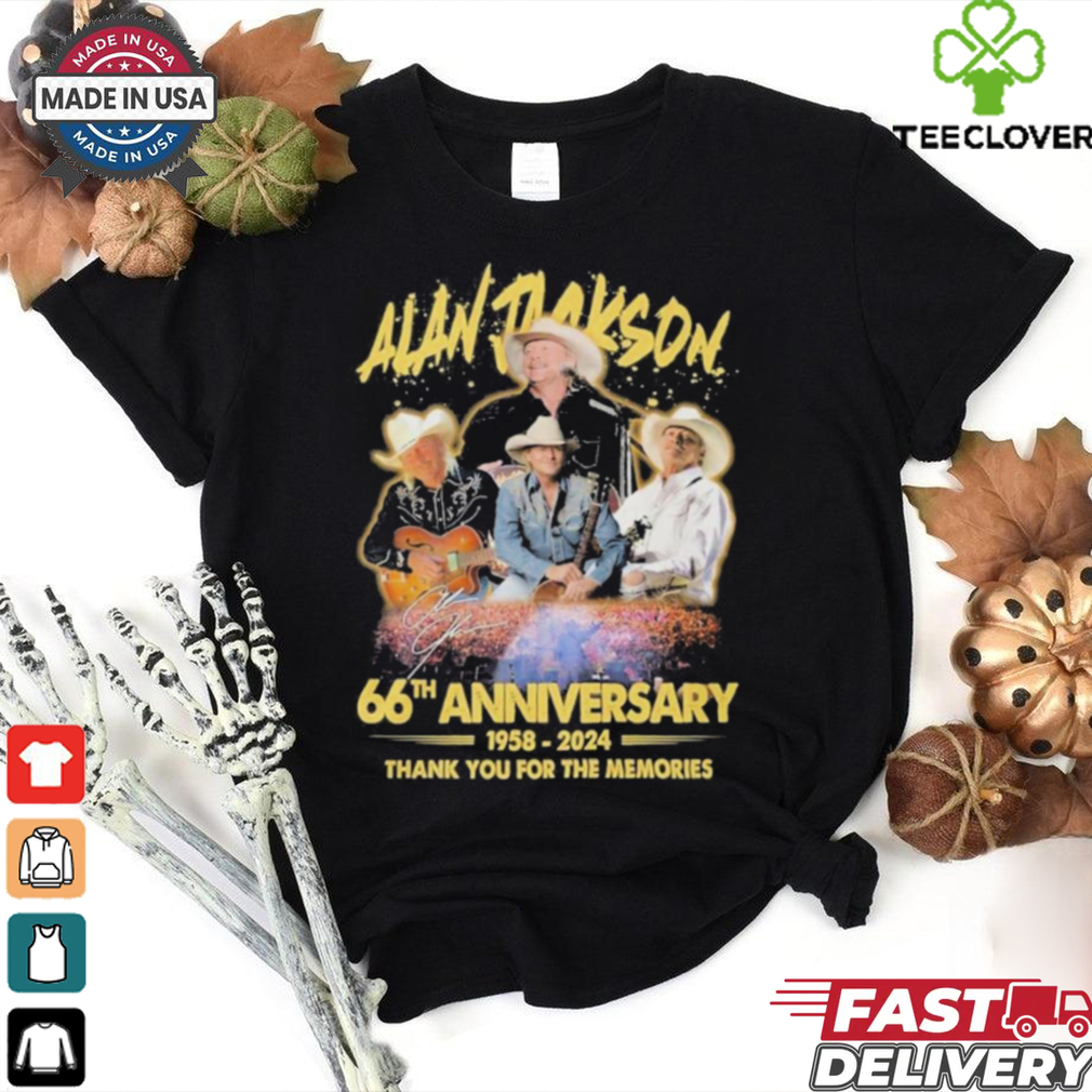 Official Alan Jackson 66th Anniversary 1958 2024 Thank You T Shirt Official Alan Jackson 66th Anniversary 1958 2024 Thank You T Shirt