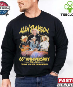 Official Alan Jackson 66th Anniversary 1958 2024 Thank You T Shirt