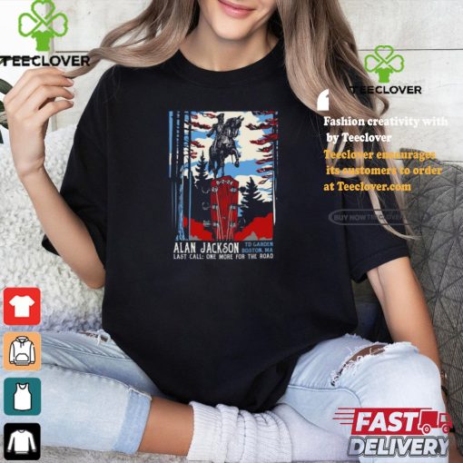 Official Alan Jackson August 2 2024 TD Garden Boston MA Poster shirt