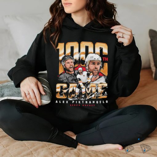 Official Alex Pietrangelo Vegas Golden Knights Hockey 1000th Game signature hoodie, sweater, longsleeve, shirt v-neck, t-shirt