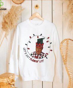 Official Alf elf let's get flamin' lit Christmas T shirt