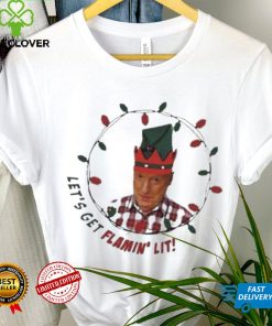 Official Alf elf let's get flamin' lit Christmas T shirt