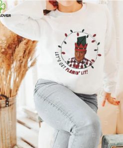 Official Alf elf let's get flamin' lit Christmas T shirt