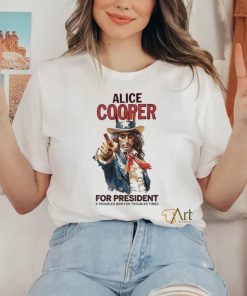 Official Alice cooper for president a troubled man for troubled times shirt