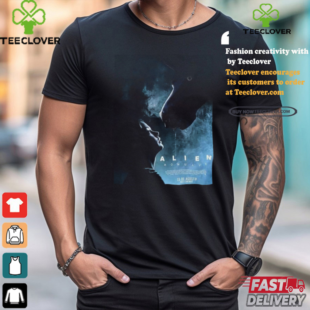 Official Alien Romulus Florence Pugh And Andrew Garfield In John Crowleys We Live In Time Poster shirt Official Alien Romulus Florence Pugh And Andrew Garfield In John Crowleys We Live In Time Poster shirt