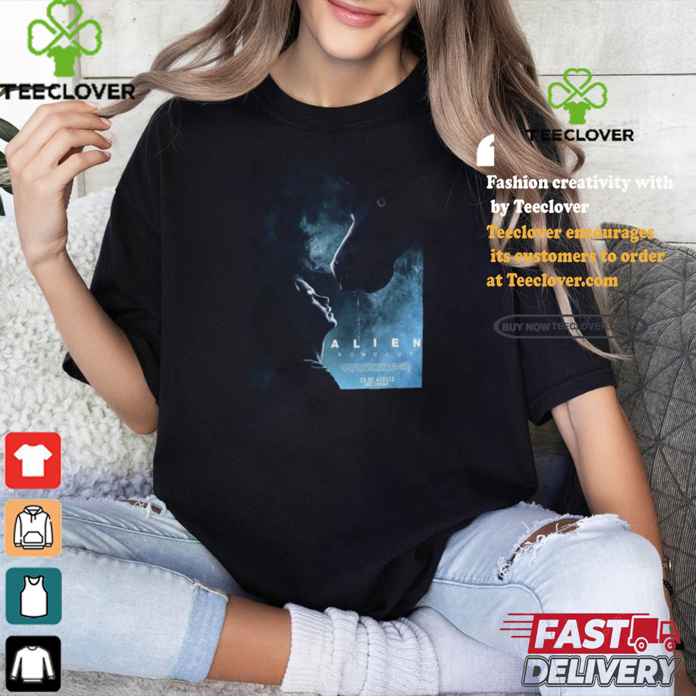 Official Alien Romulus Florence Pugh And Andrew Garfield In John Crowleys We Live In Time Poster shirt Official Alien Romulus Florence Pugh And Andrew Garfield In John Crowleys We Live In Time Poster shirt