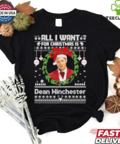 Official All I Want For Christmas Is Dean Winchester T Shirt