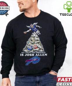 Official All I Want For Christmas Is Josh Allen Buffalo Bills Shirt
