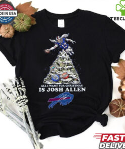 Official All I Want For Christmas Is Josh Allen Buffalo Bills Shirt