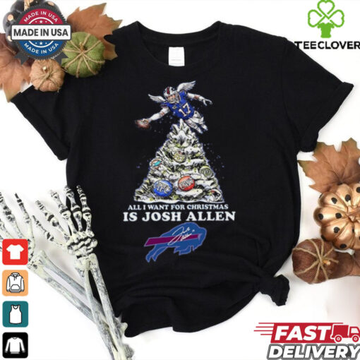 Official All I Want For Christmas Is Josh Allen Buffalo Bills Shirt