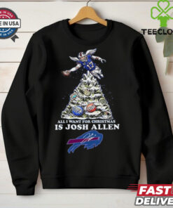 Official All I Want For Christmas Is Josh Allen Buffalo Bills Shirt