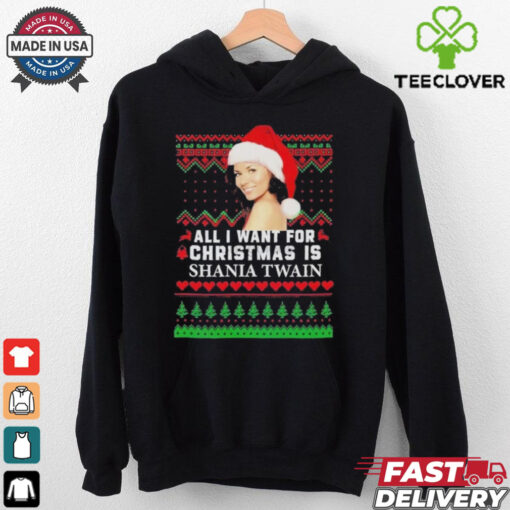 Official All I Want For Christmas Is Shania Twain T Shirt