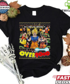 Official All I Want For Xmas Is To Reach Over 9000 Son Goku Shirt 2 Official All I Want For Xmas Is To Reach Over 9000 Son Goku Shirt